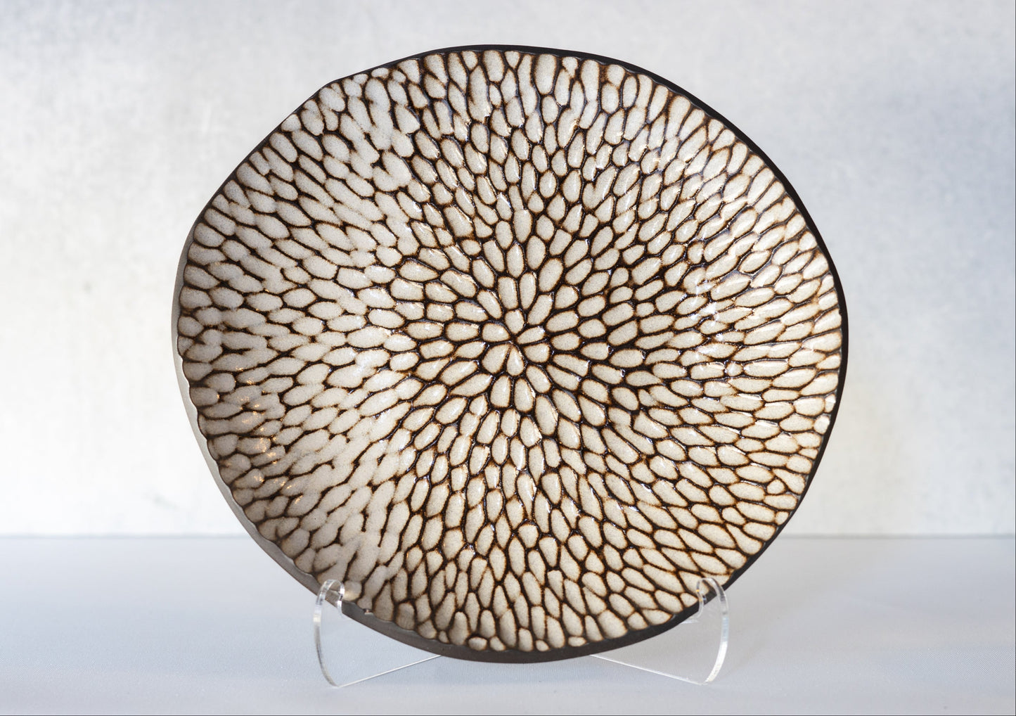Carved Cream Decorative Bowl