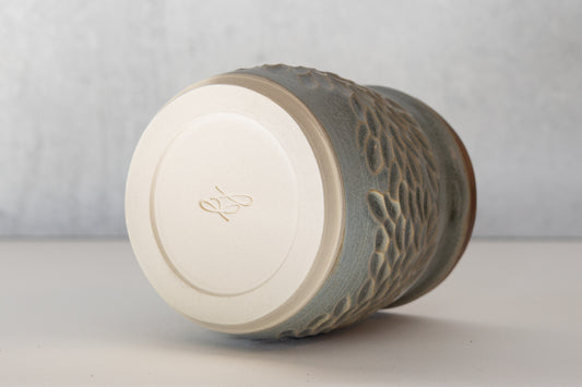 Natural Carved Lidded Jar