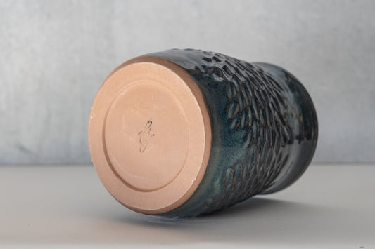 Deep Water Carved Vase