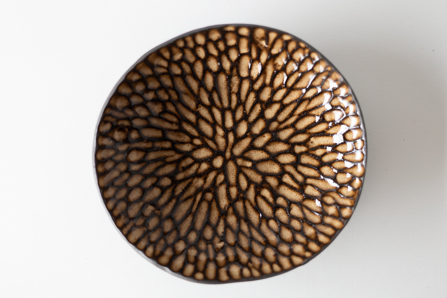 Carved Golden Decorative Trinket Dish