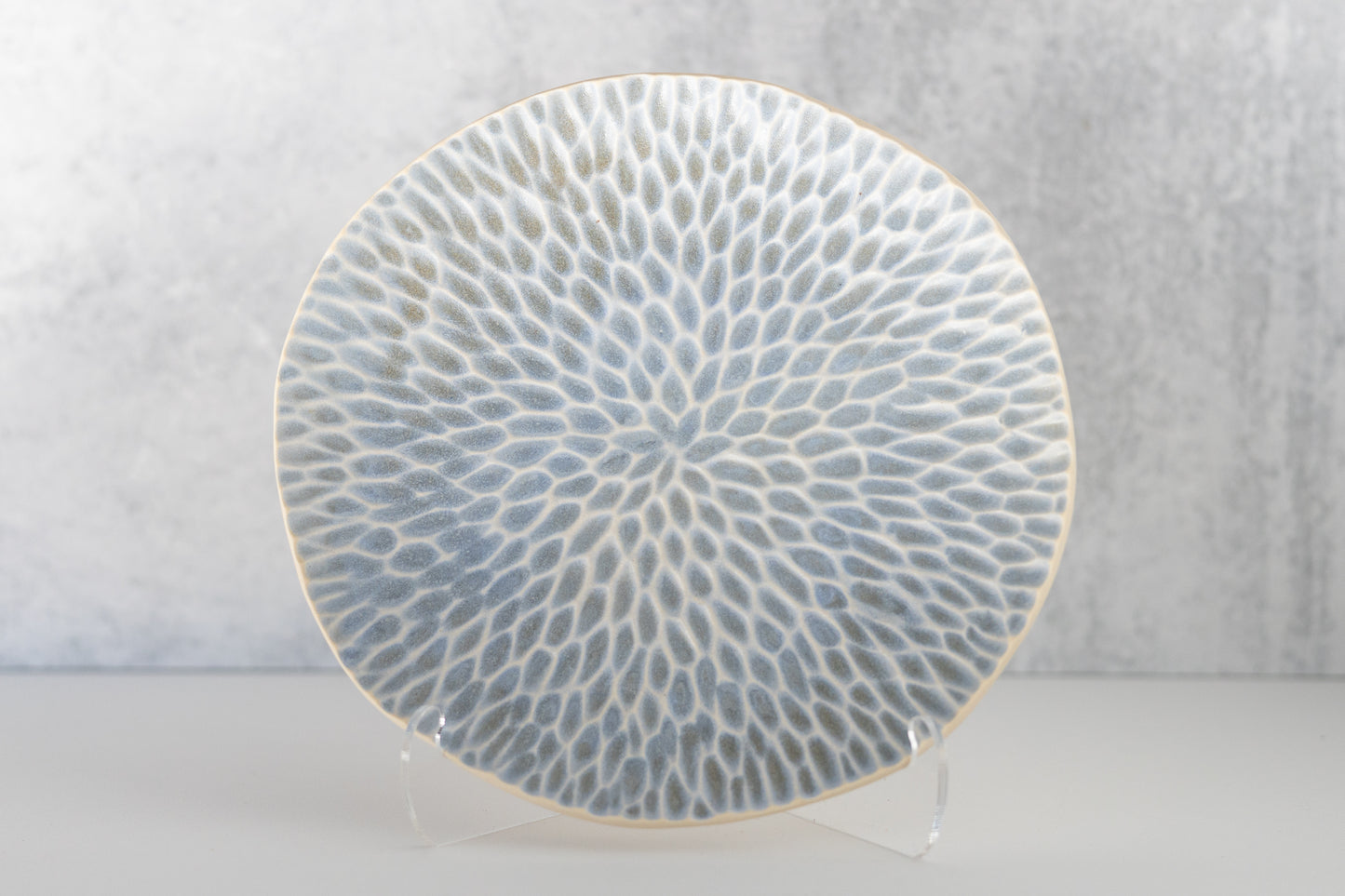 Periwinkle Carved Decorative Plate