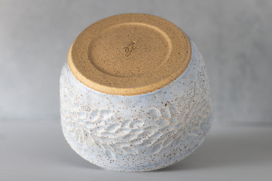 Periwinkle Carved Bowl