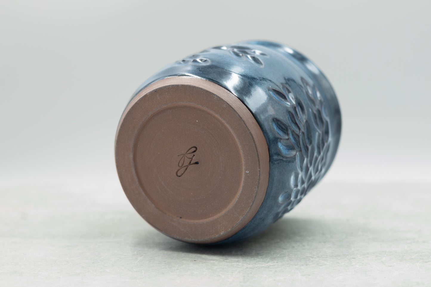 Deep Water Carved Vase