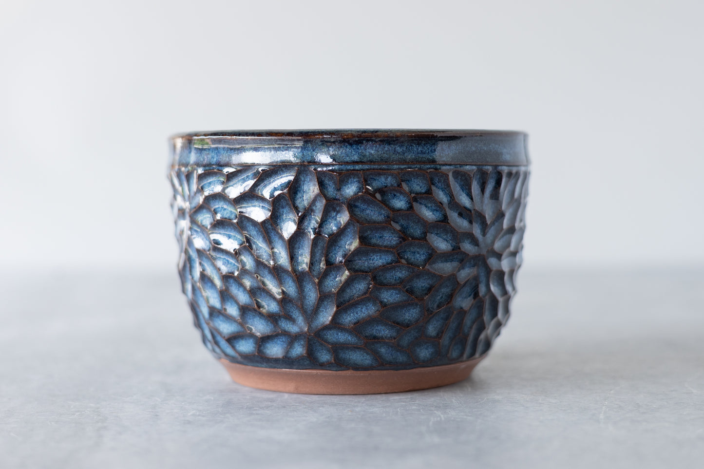 Deep Water Carved Planter