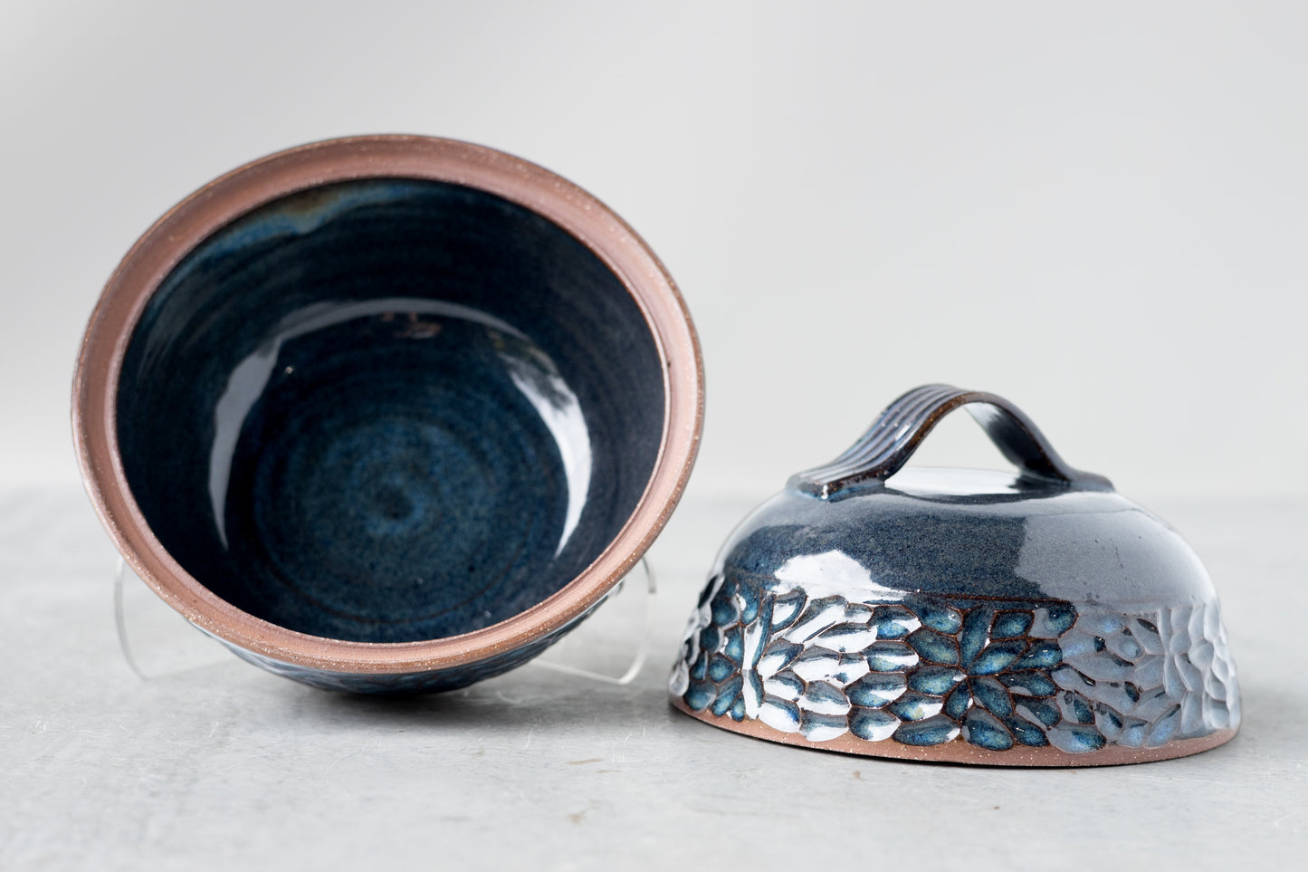 Deep Water Lidded Bowl