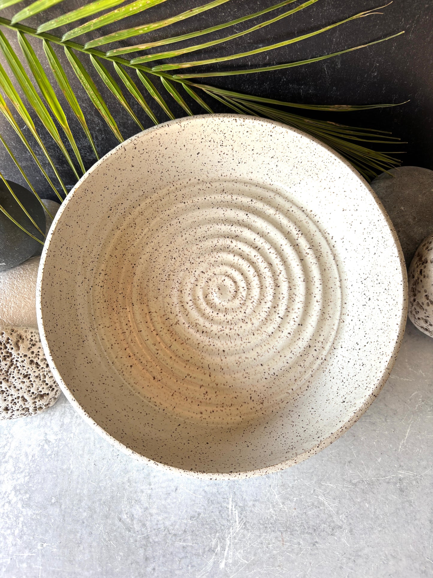Farmhouse White Low Serving Bowl