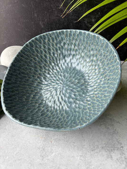 Ocean Blue Serving Bowl