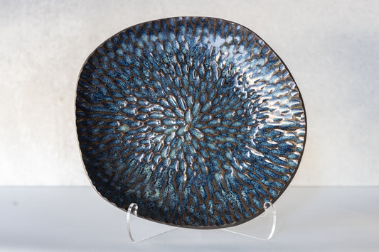 Manitou Blue Carved Decorative Bowl