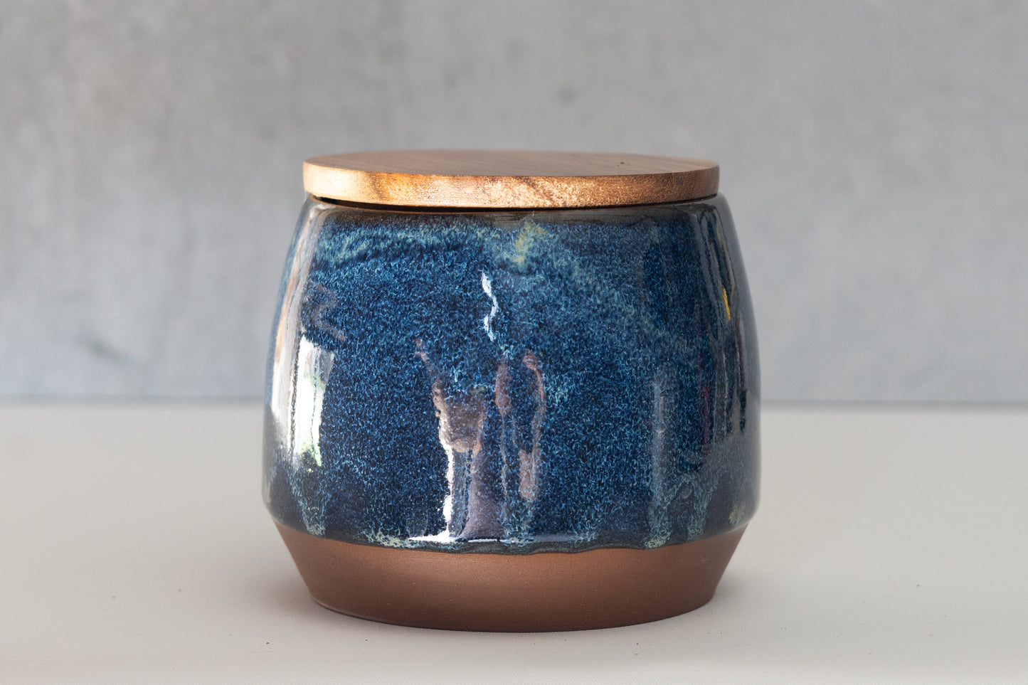 Manitou Blue Lidded Jar