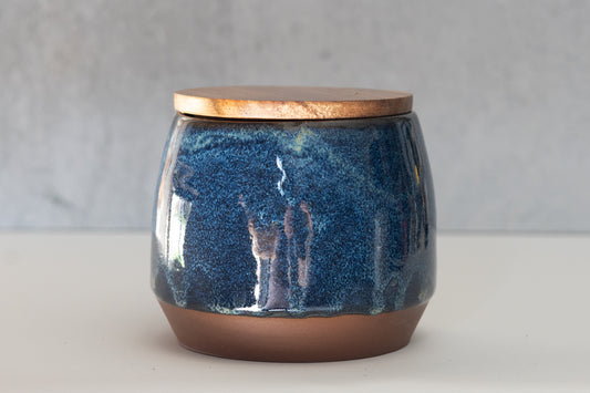 Manitou Blue Lidded Jar