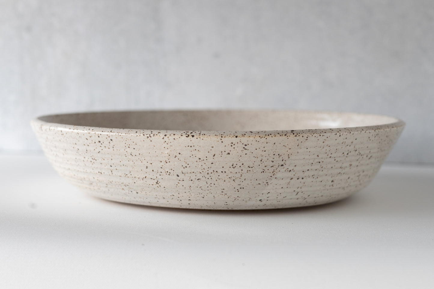 Farmhouse White Low Serving Bowl