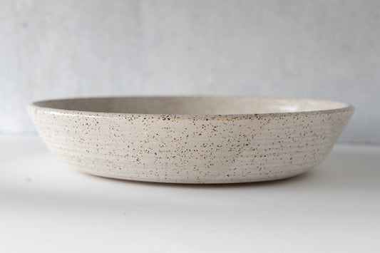 Farmhouse White Low Serving Bowl