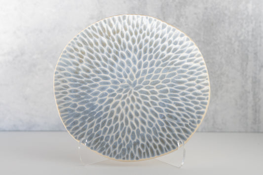 Periwinkle Carved Decorative Plate