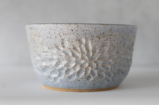 Periwinkle Carved Bowl