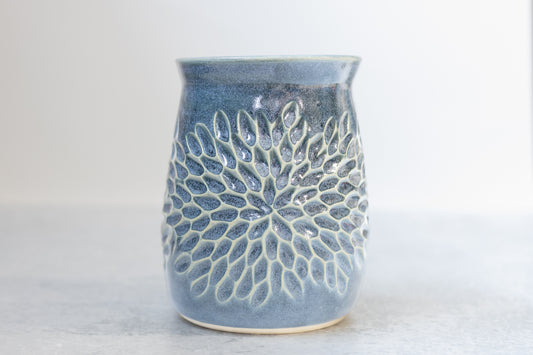 Ocean Carved Vase