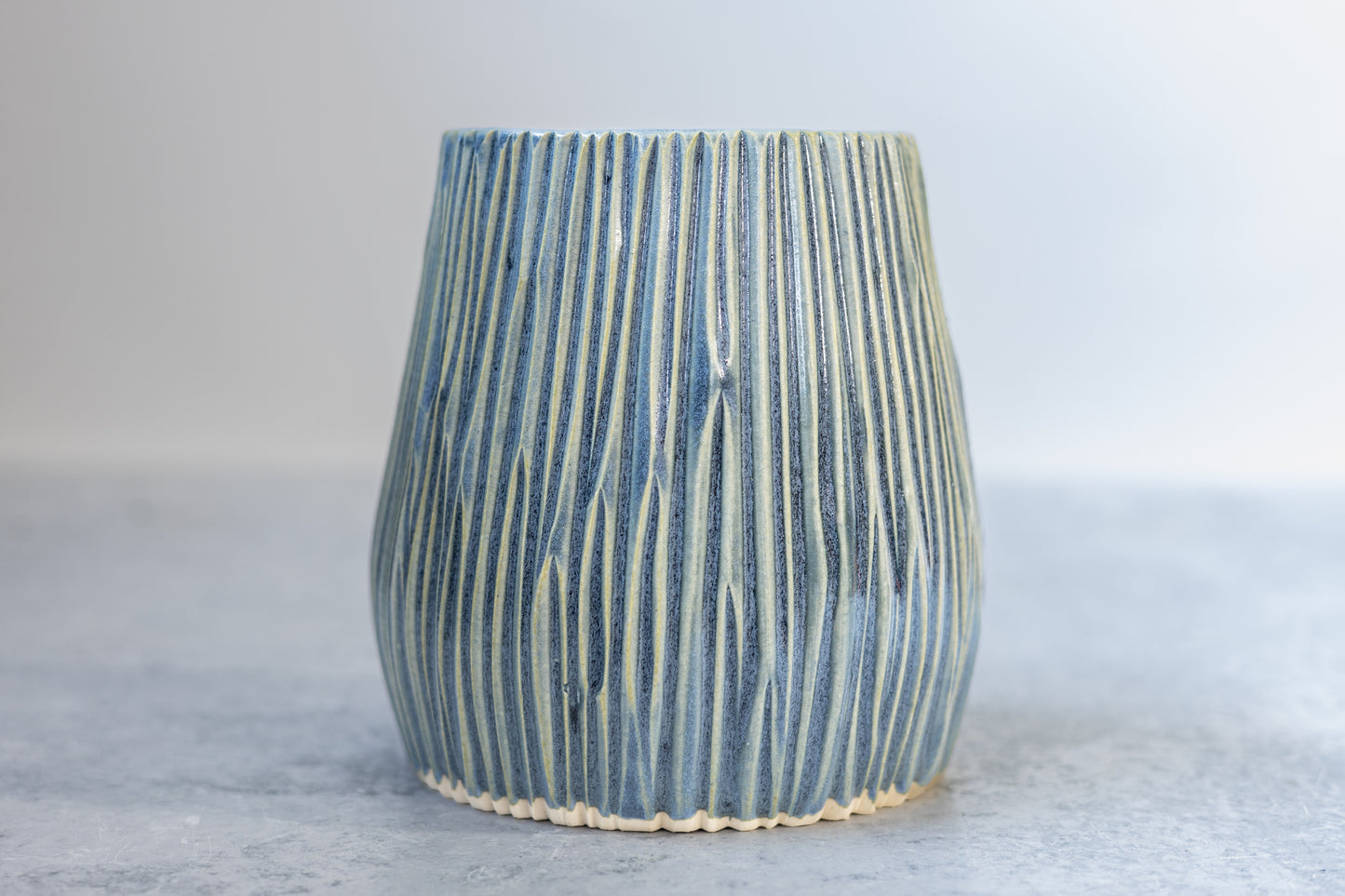 Ocean Carved Vase