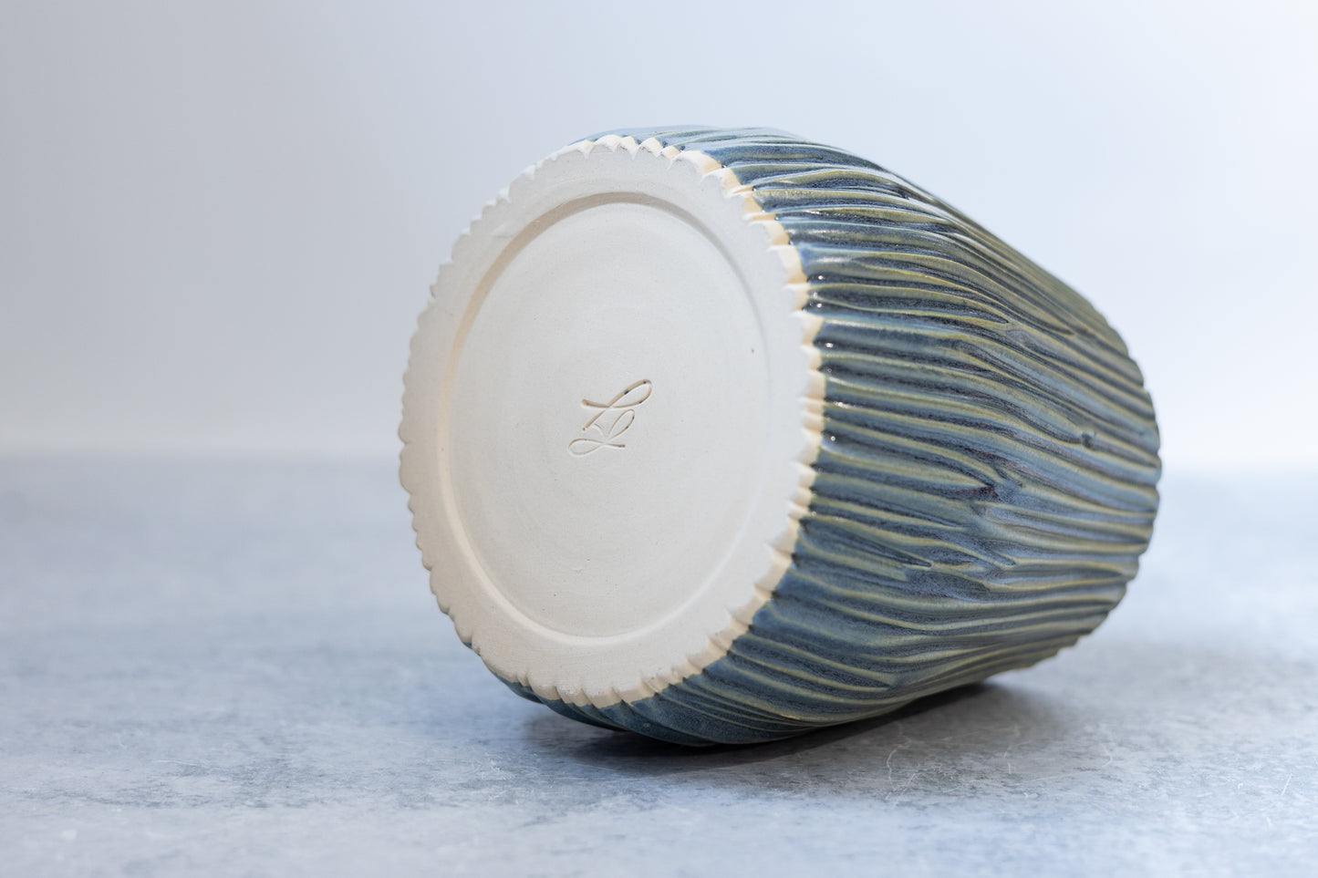Ocean Carved Vase