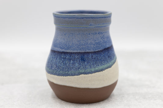 Blue Line Beach Vase