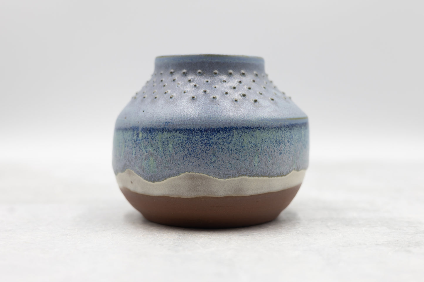 Blue Line Beach Bud Vase