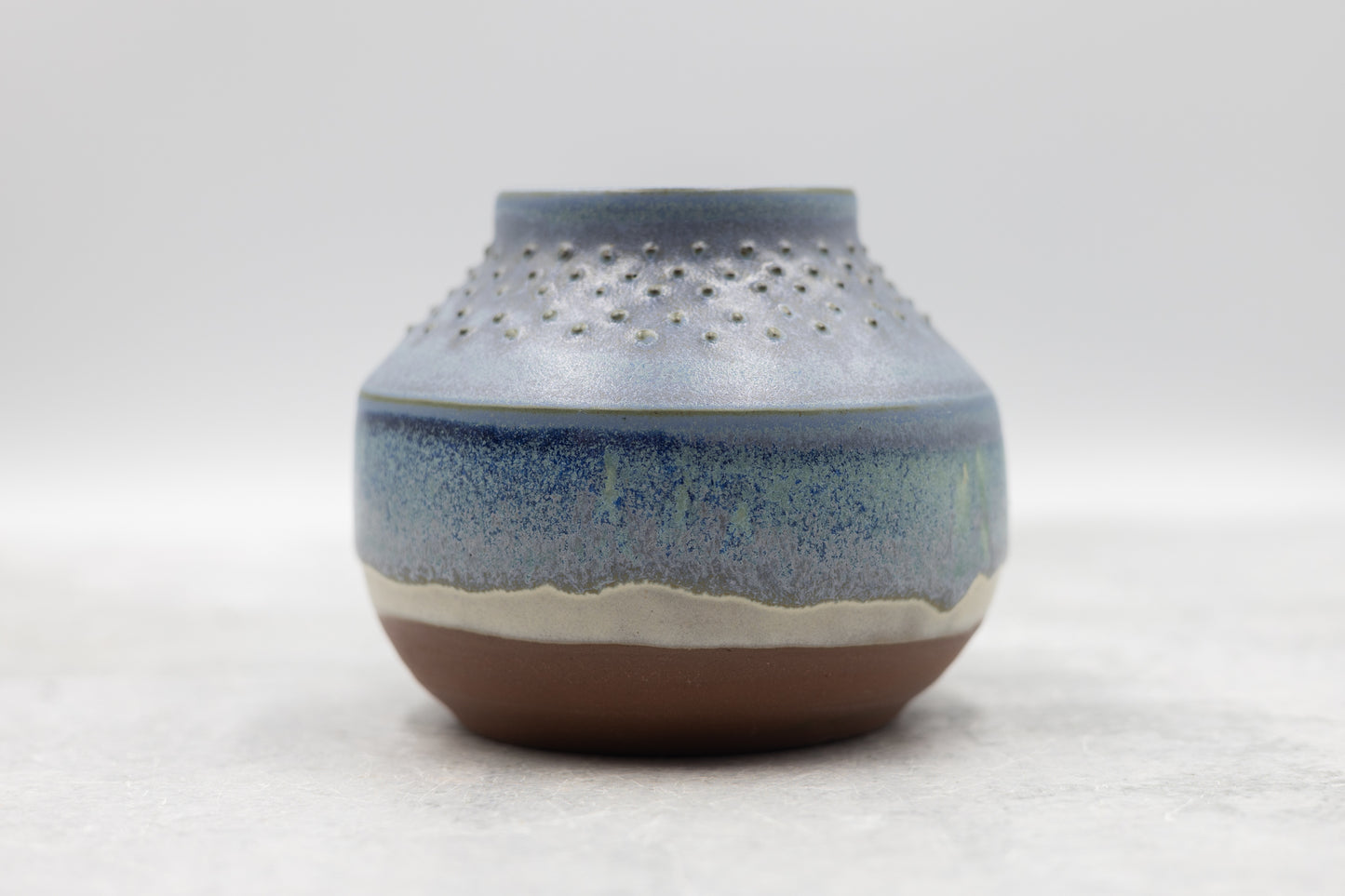 Blue Line Beach Bud Vase