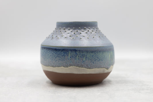 Blue Line Beach Bud Vase