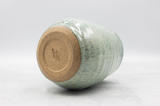 Lake Grass Speckled Ripple Vase