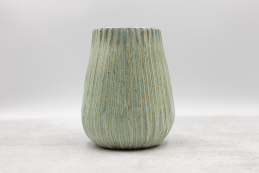 Lake Grass Carved Vase