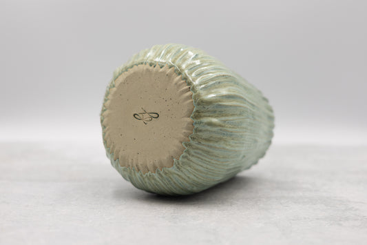 Lake Grass Carved Vase