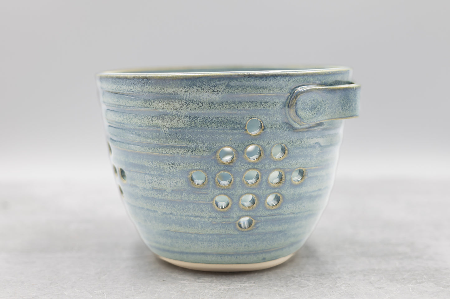 Frosted Blue Berry Bowl