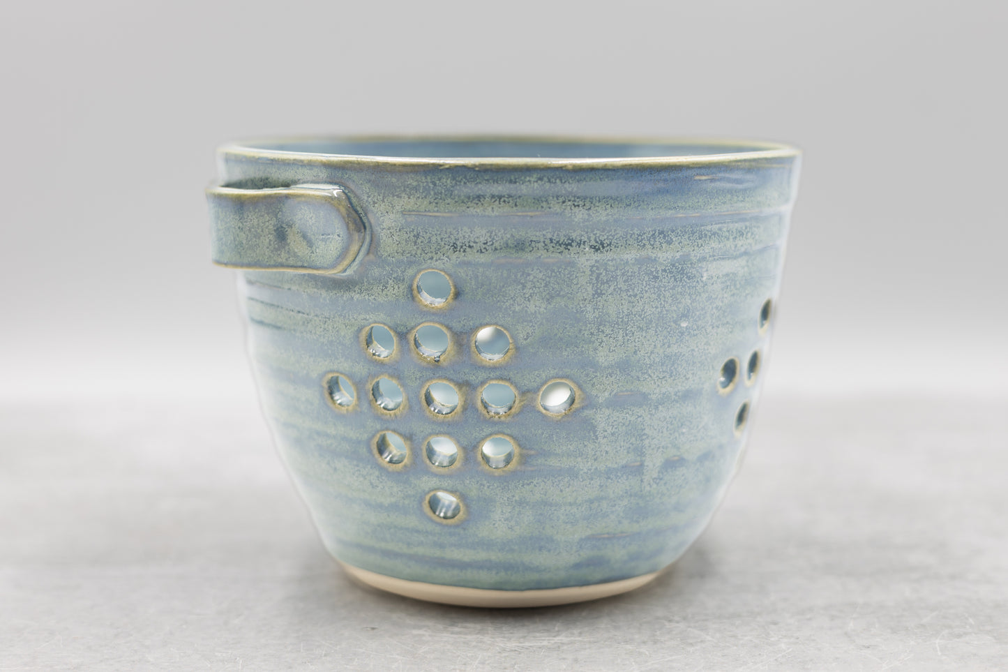 Frosted Blue Berry Bowl