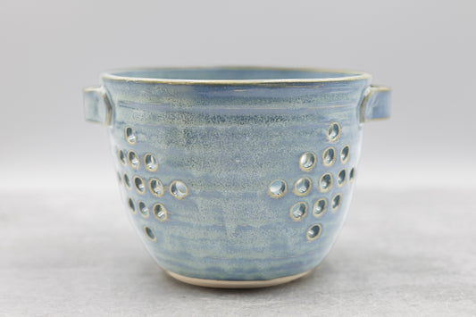 Frosted Blue Berry Bowl