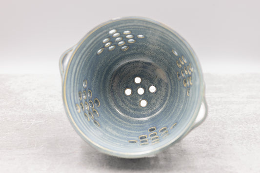 Frosted Blue Berry Bowl