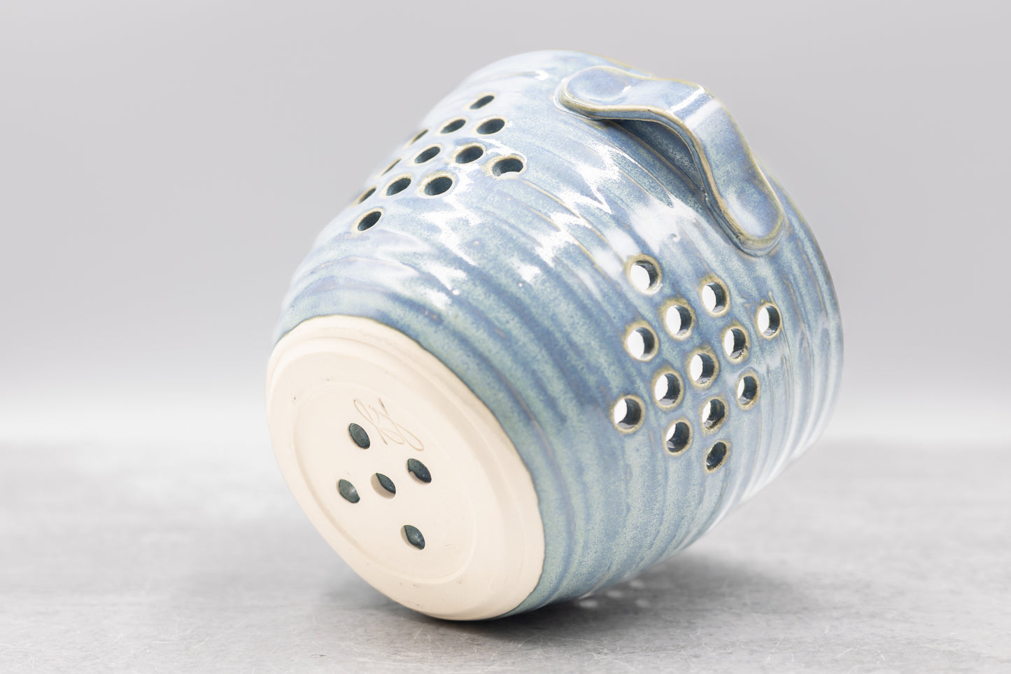 Frosted Blue Berry Bowl