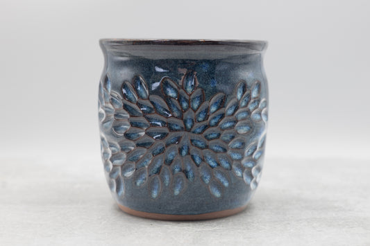 Deep Water Carved Vase