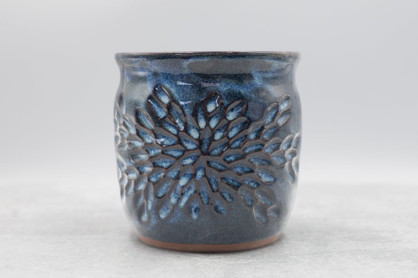 Deep Water Carved Vase