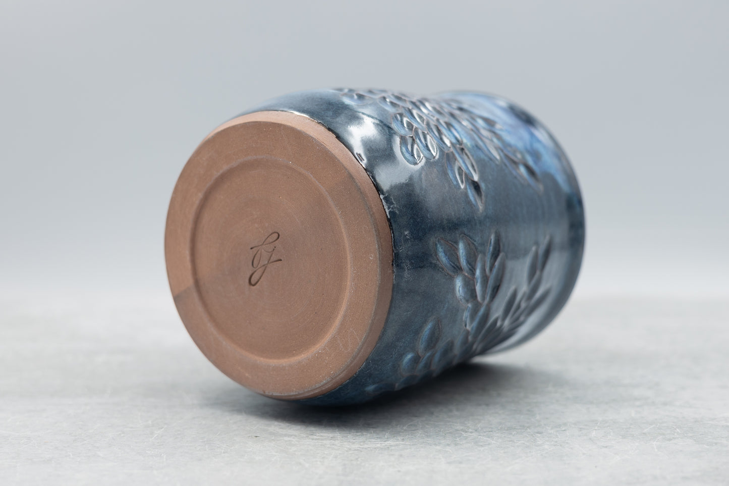 Deep Water Carved Vase