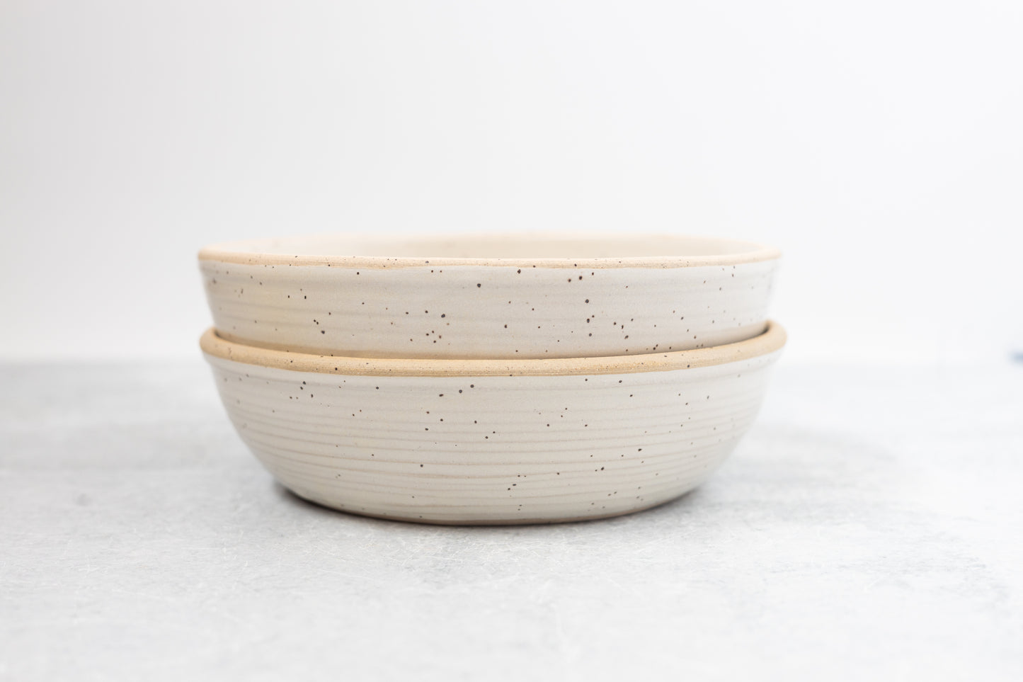 Farmhouse White Salad Bowl