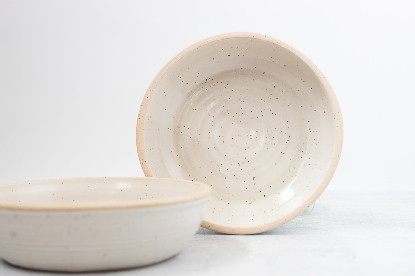 Farmhouse White Salad Bowl