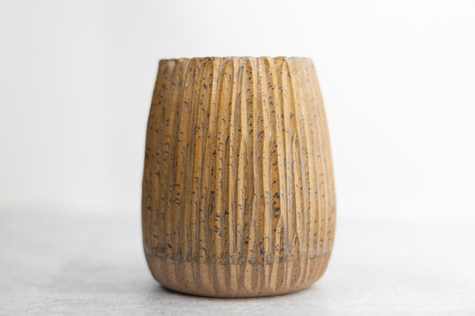 Speckled Nutmeg Dune Grass Vase