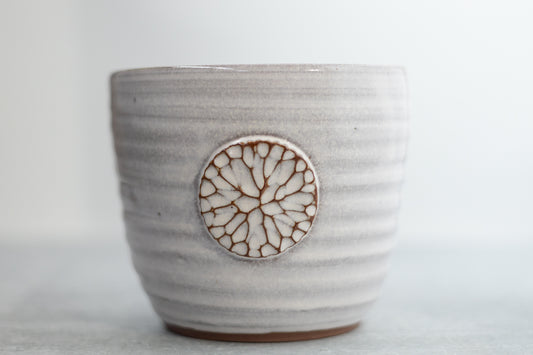 Snow Medallion Vase/Planter
