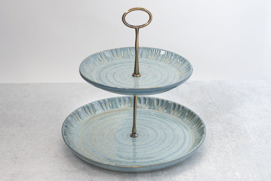 Frosted Blue Tier Tray