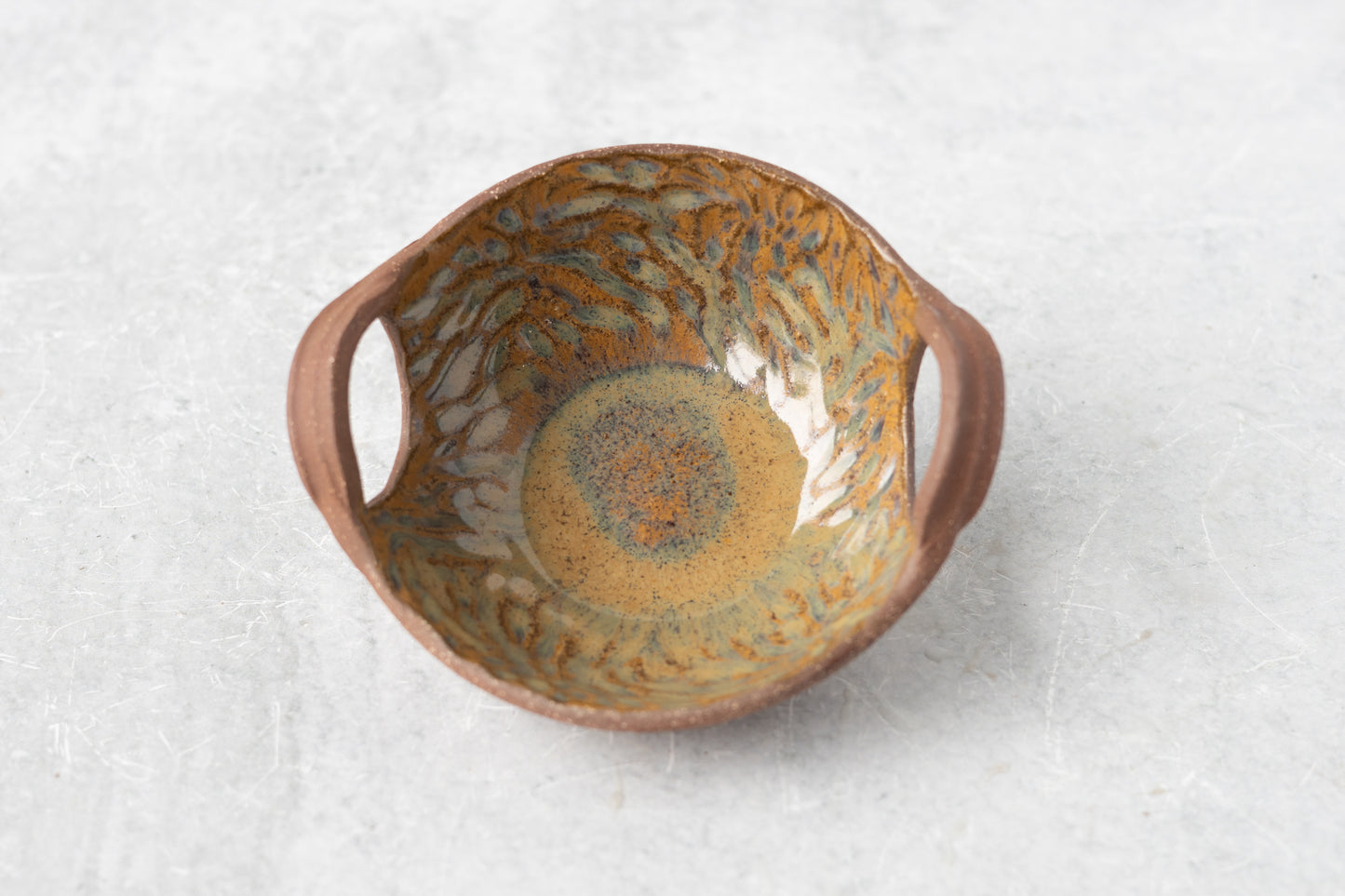 Forest Serving Bowl with Handles
