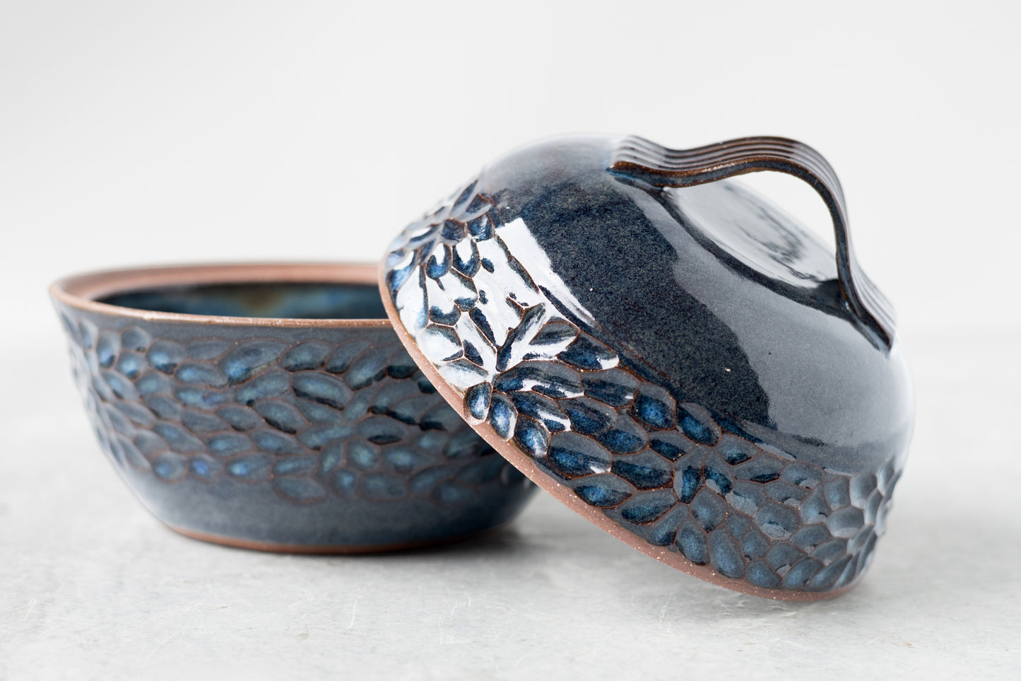 Deep Water Lidded Bowl