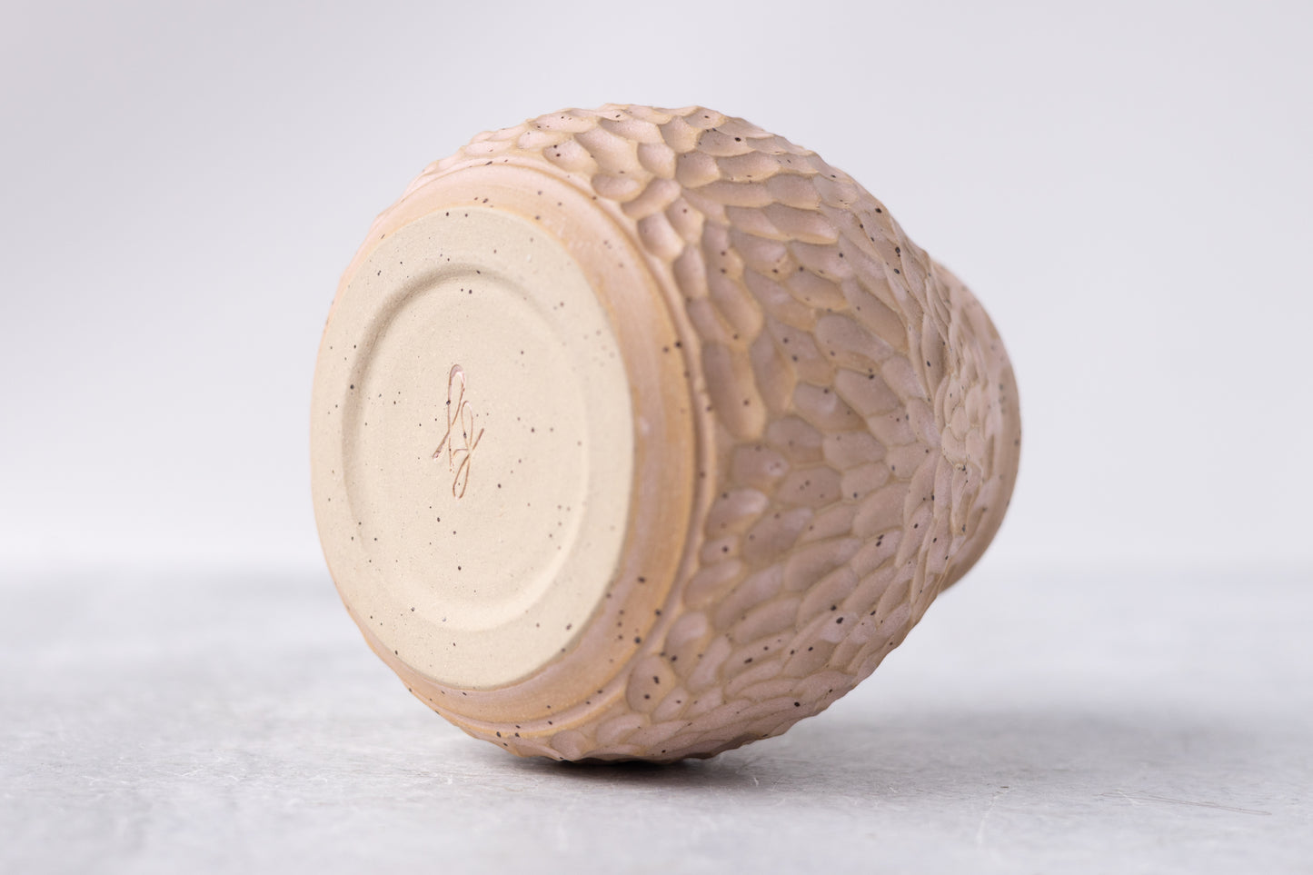 Matte Blossom Carved Vase