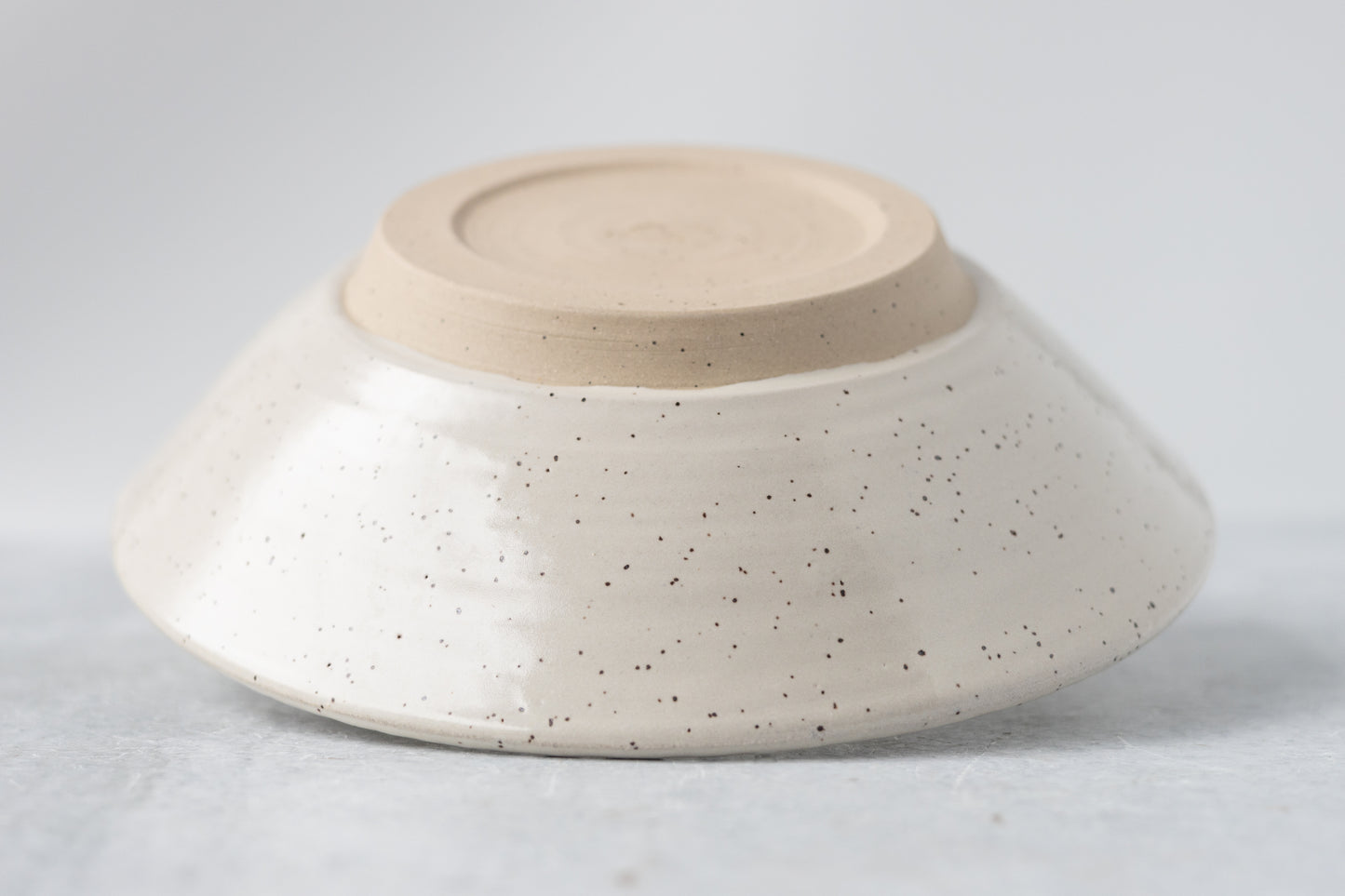 Farmhouse White Carved Serving Bowl