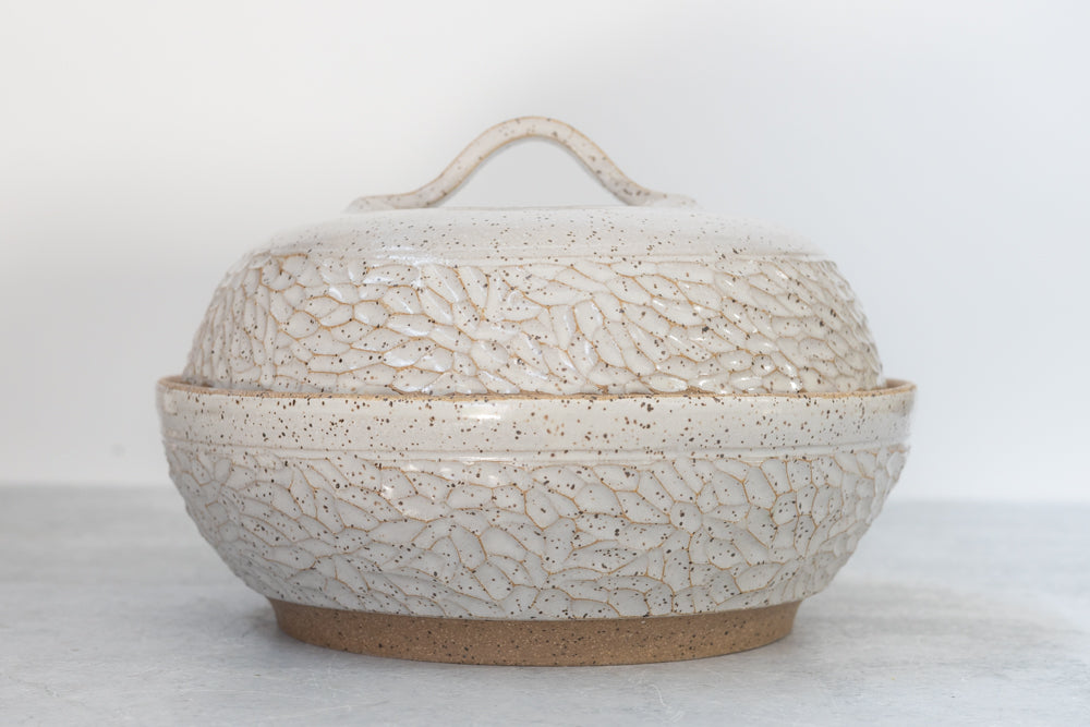 White Lidded Serving Dish