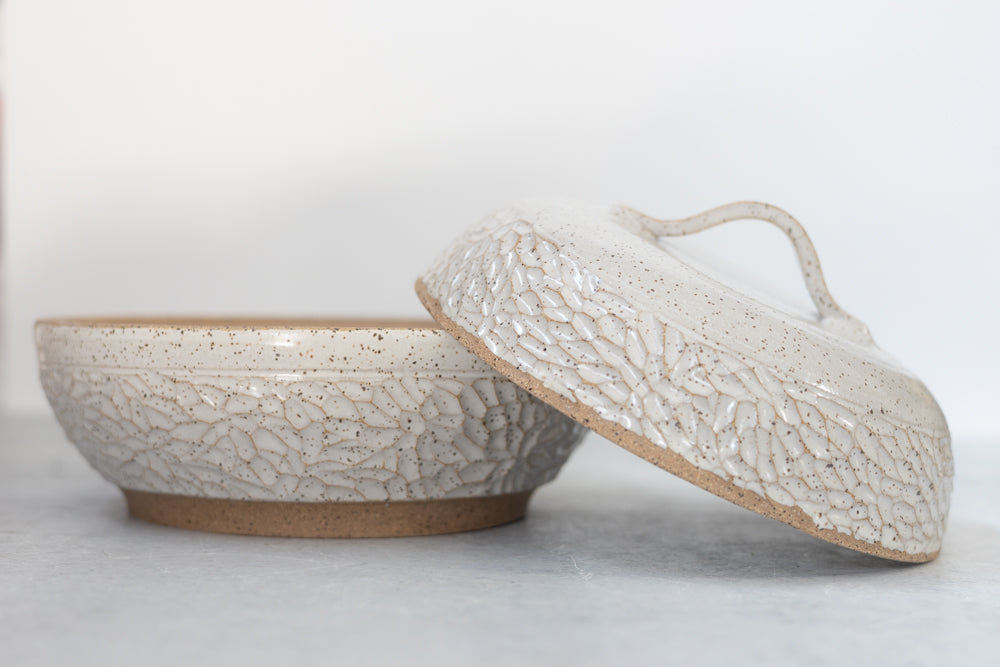 White Lidded Serving Dish
