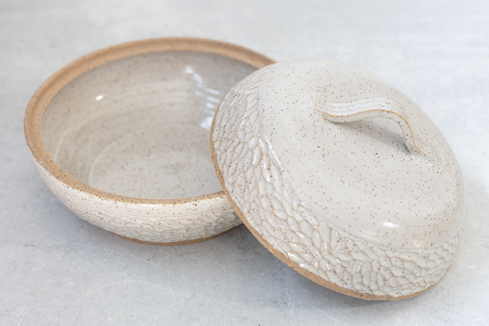 White Lidded Serving Dish