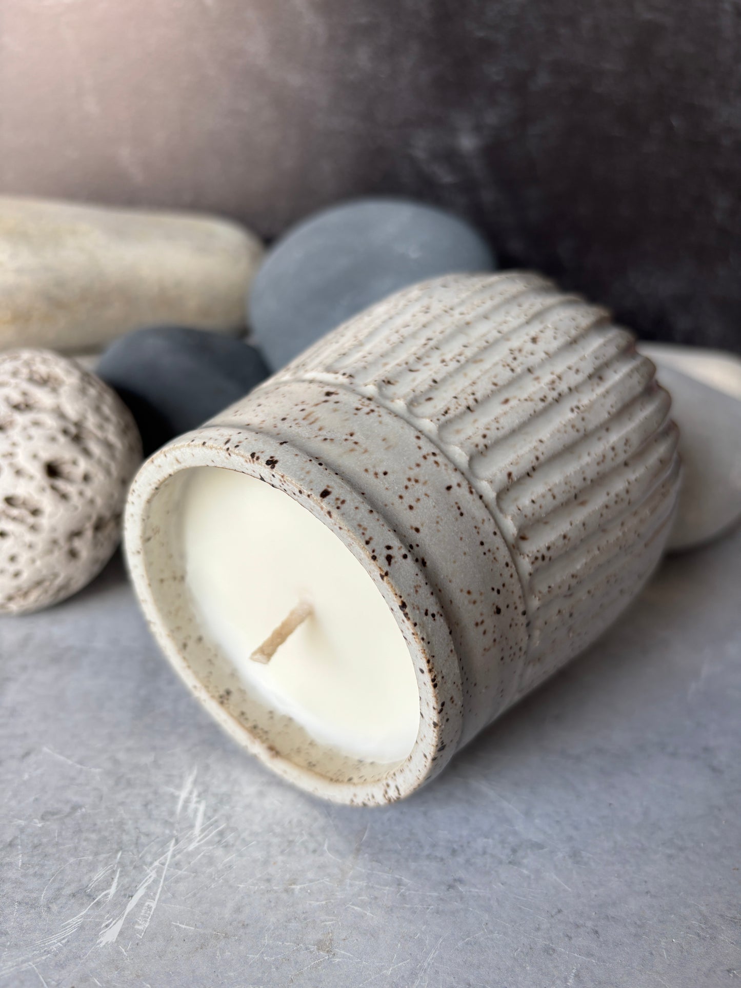 Speckled Farmhouse White Soy Candle