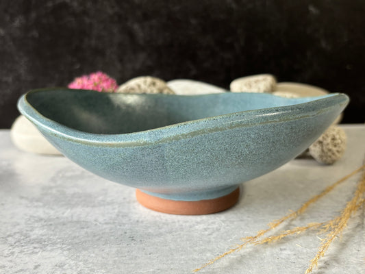 Organic Ocean Pedestal Bowl